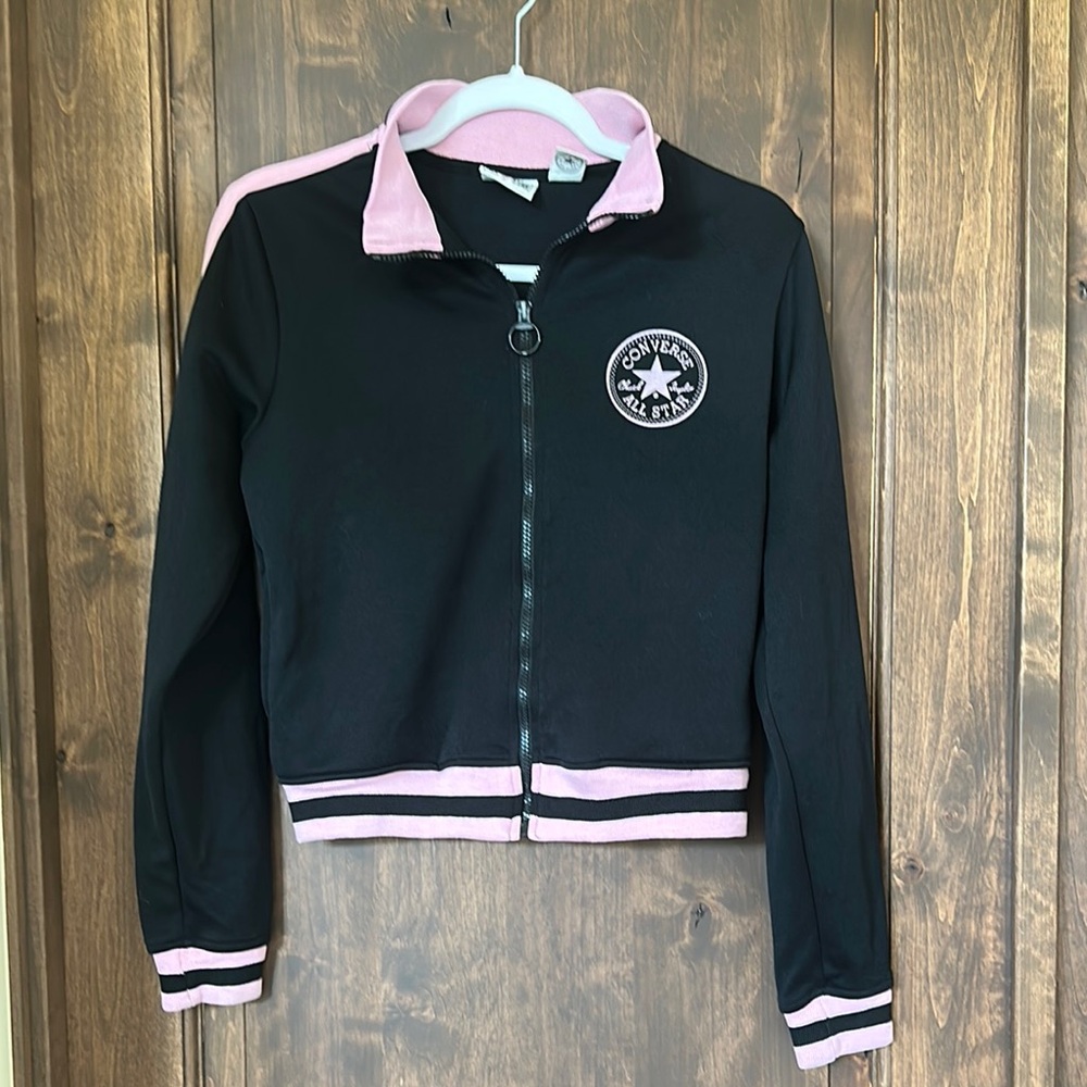 Converse Women's Black and Pink Jacket